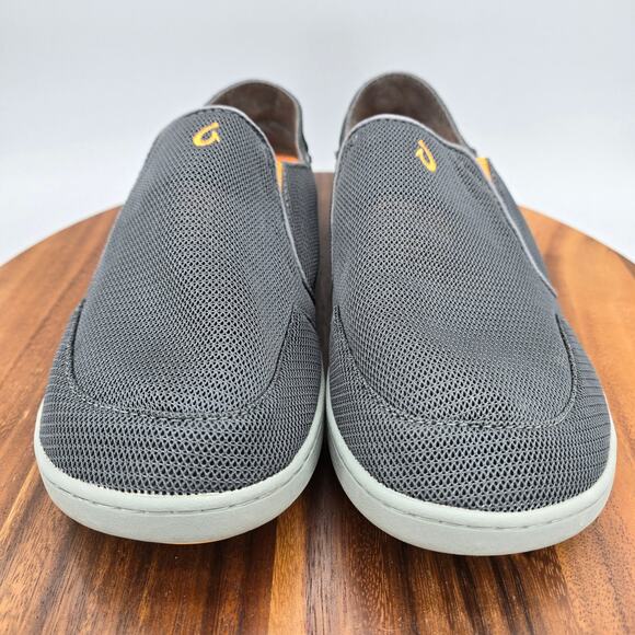Olukai Nohea Mesh Shoes Men\'s 10 Gray Comfort Slip On Casual Loafer Sneakers main image 8